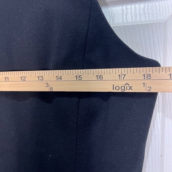 Eileen Fisher Black Sleeveless Dress Italian Fabric Career Party Basic - Picture 7 of 8